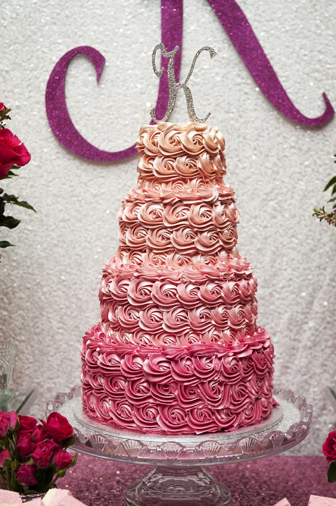 Pink Ombre Cake - Style My Celebration