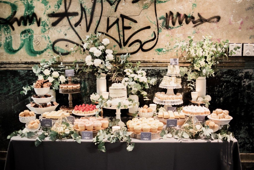 rustic dessert table